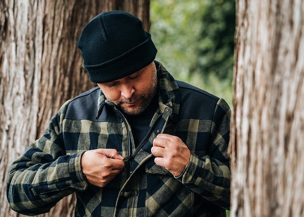 Jachetă Houthakkers Sherpa Negru/Olive Fostex - Căldură Robustă și Versatilitate