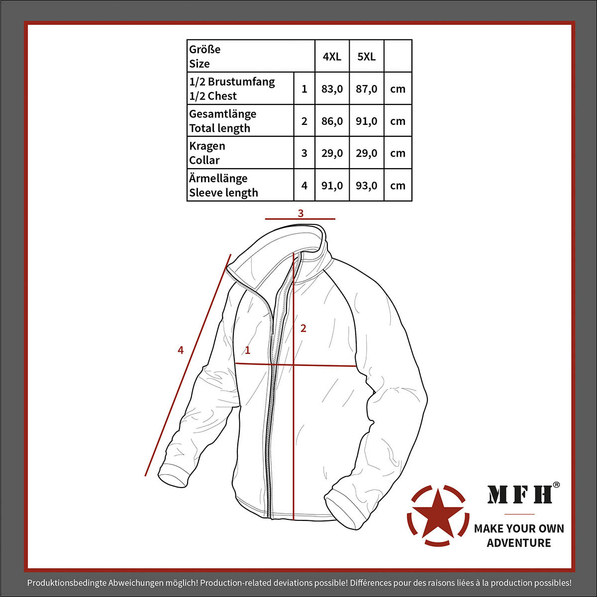Jachetă Iarnă Brit. Thermojacke Negru MFH - Fermoar dublu sens, Guler cu fleece