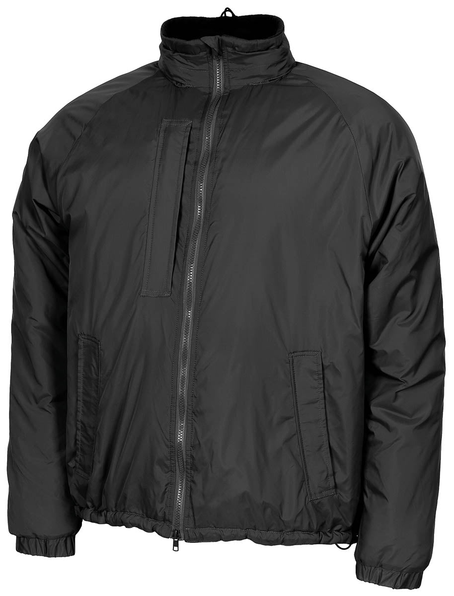 Jachetă Iarnă Brit. Thermojacke Negru MFH - Fermoar dublu sens, Guler cu fleece