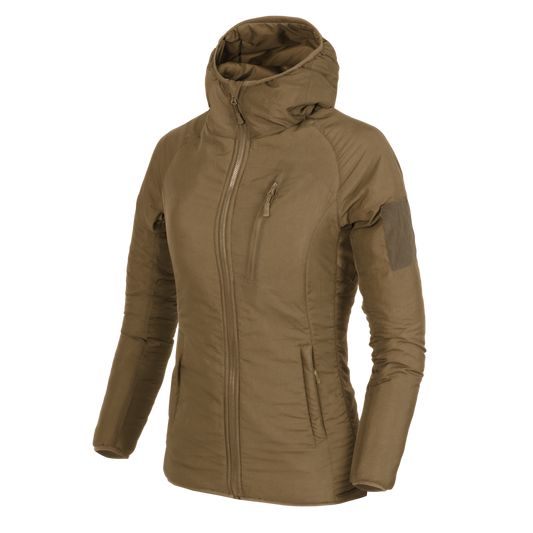 Jachetă Izolată cu Glugă Helikon-Tex WOMEN'S WOLFHOUND Coyote Climashield® Apex™