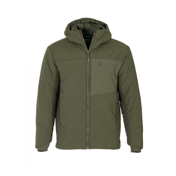 Jachetă Izolată cu Glugă KORDA Dark Olive - Confort Termic Pescuit - 1