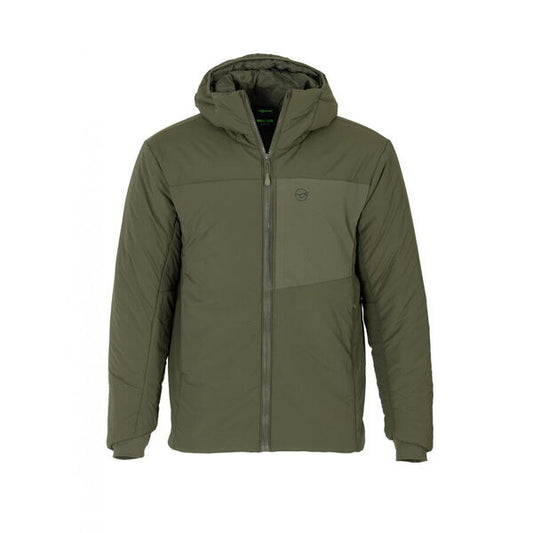 Jachetă Izolată cu Glugă KORDA Dark Olive - Confort Termic Pescuit - 1