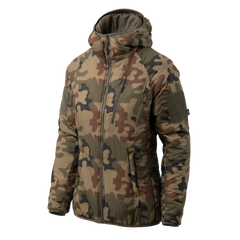 Jachetă Izolată Femei Helikon-Tex WOLFHOUND Hoodie® Climashield® Apex™ PL Woodland