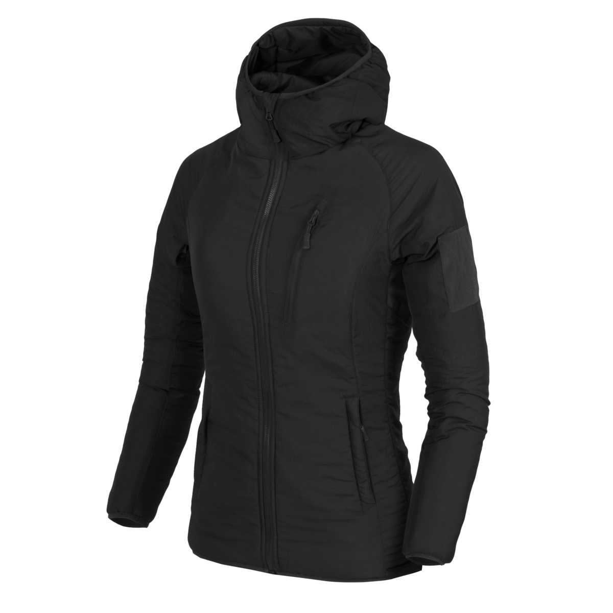 Jachetă Izolată Helikon-Tex WOMEN'S WOLFHOUND Hoodie Climashield® Apex™ Neagră
