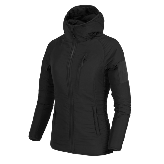 Jachetă Izolată Helikon-Tex WOMEN'S WOLFHOUND Hoodie Climashield® Apex™ Neagră