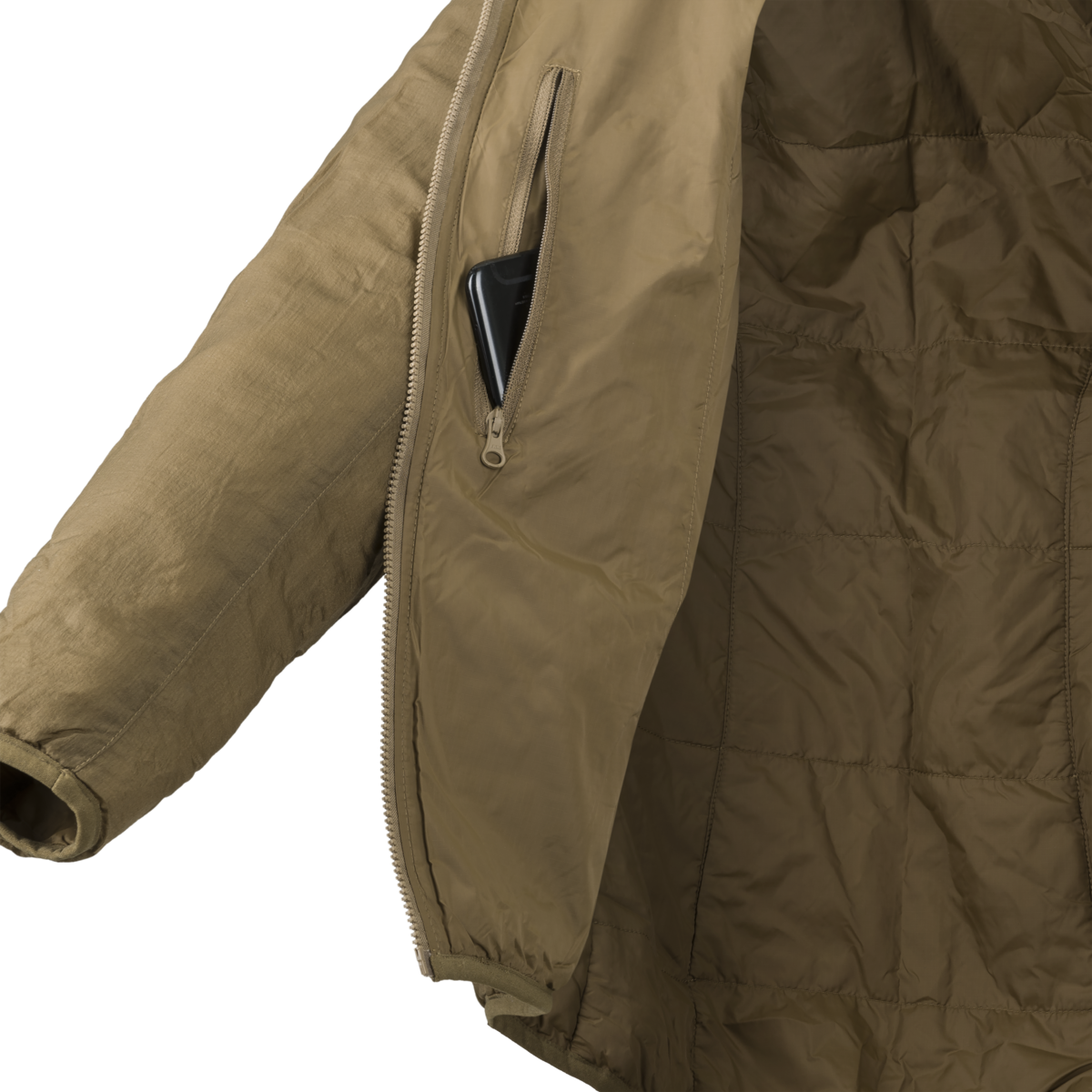 Jachetă Izolată Helikon-Tex WOMEN'S WOLFHOUND Hoodie® Climashield® Apex™ US Woodland