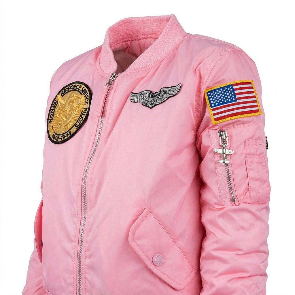 Jachetă Kinder MA-1 Flight Roze - Stil Aviatic și Spirit de Aventură