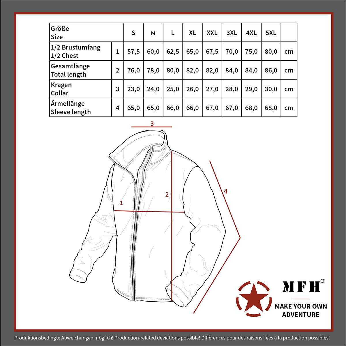 Jachetă Liner BW Kälteschutz Oliv MFH - Matlasată, Fermoar Frontal