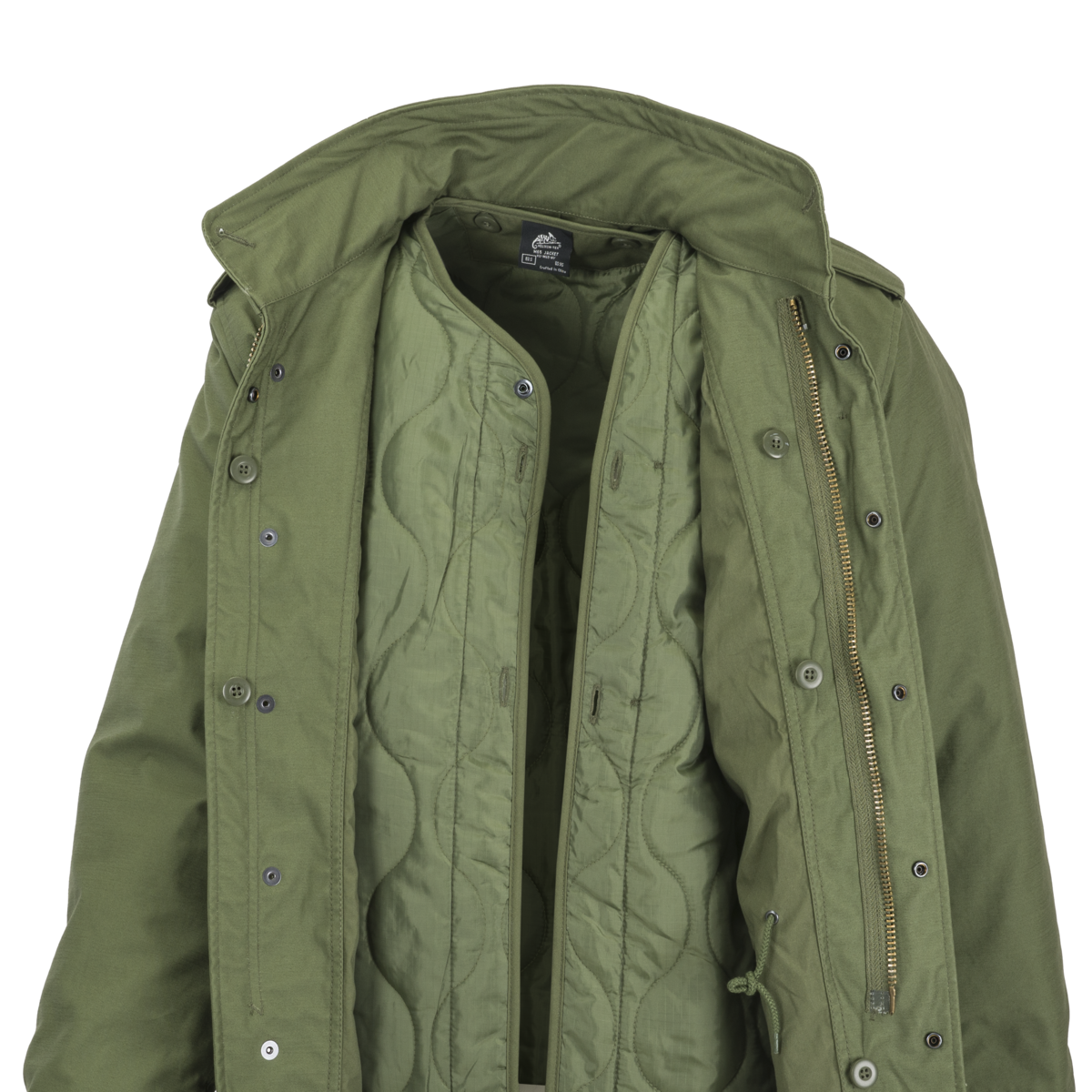 Jachetă M65 Helikon-Tex US Woodland cu căptușeală izolatoare