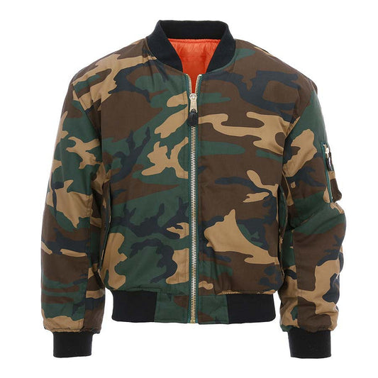 Jachetă MA-1 Camo Woodland Fostex Garments - Adaptabilitate Strategică