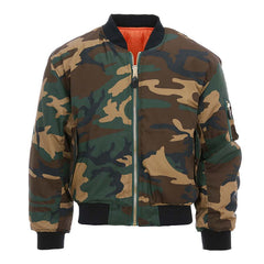 Jachetă MA-1 Camo Woodland Fostex Garments - Adaptabilitate Strategică