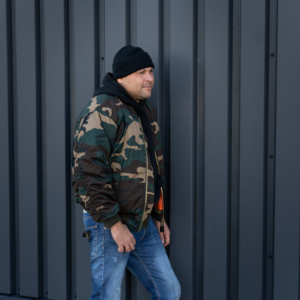 Jachetă MA-1 Camo Woodland Fostex Garments - Adaptabilitate Strategică
