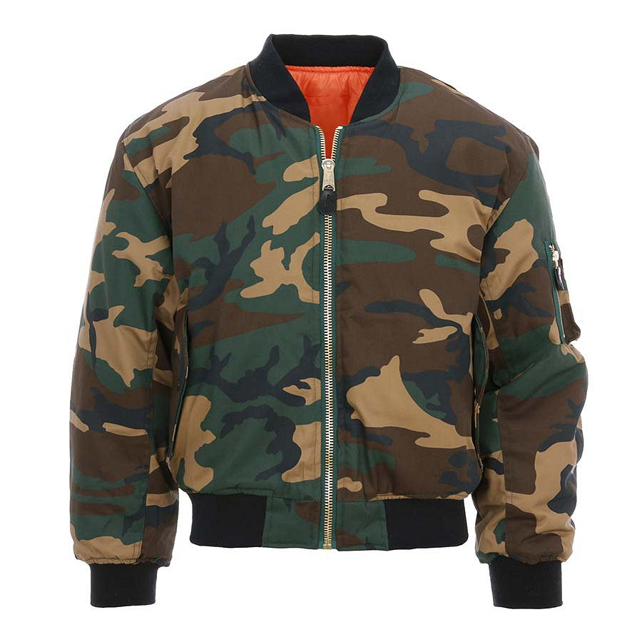 Jachetă MA-1 Camo Woodland Fostex Garments - Adaptabilitate Strategică