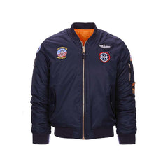 Jacheta MA-1 Copii USAF Albastru - Spirit de Erou, Durabilitate Certă