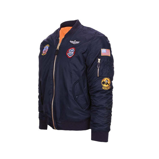 Jacheta MA-1 Copii USAF Albastru - Spirit de Erou, Durabilitate Certă