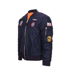 Jacheta MA-1 Copii USAF Albastru - Spirit de Erou, Durabilitate Certă