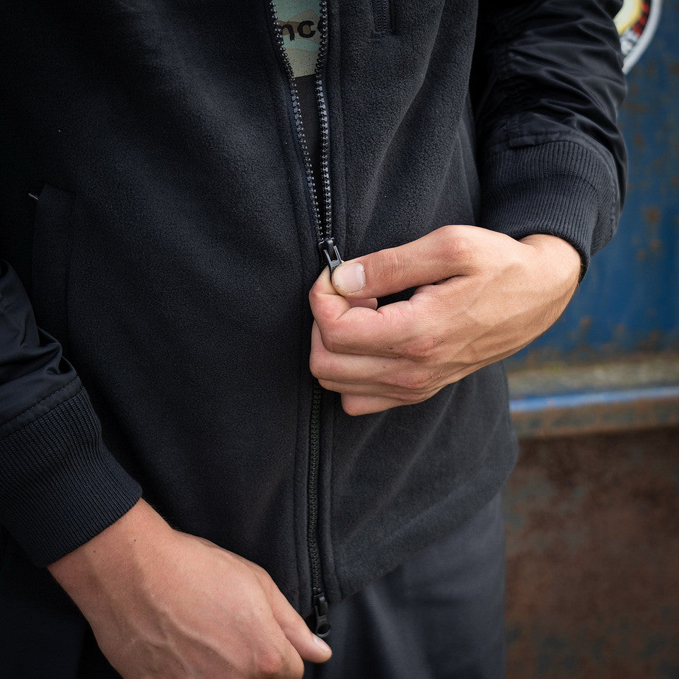 Jachetă MA-1 Fleece Bomber Negru Tactical Gear - Performanță Tactică Optimă