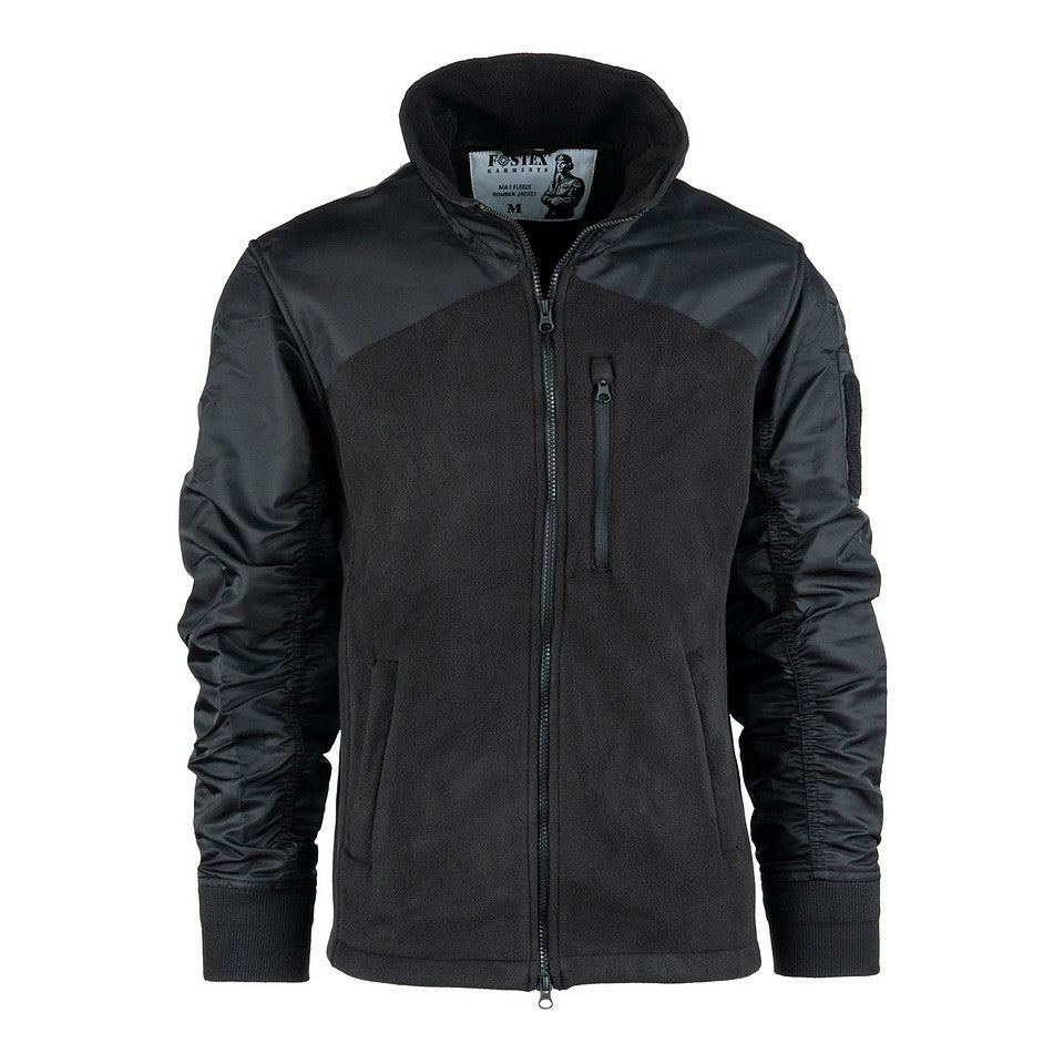 Jachetă MA-1 Fleece Bomber Negru Tactical Gear - Performanță Tactică Optimă