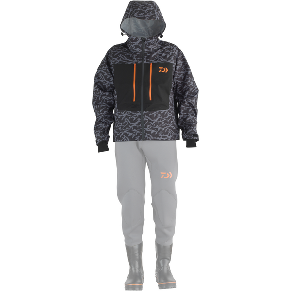 Jachetă Pescuit D-Vec Wading DAIWA - Camuflaj Gri, Rezistentă la Apă - 3