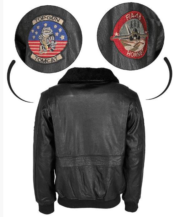Jacheta Piele Top Gun Black