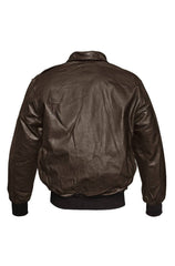 Jacheta Pilot Us A2 - Piele - Maro