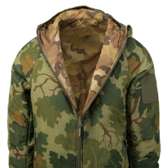 Jachetă Reversibilă Helikon-Tex Wolfhound Hoodie® Mitchell Camo Leaf/Clouds