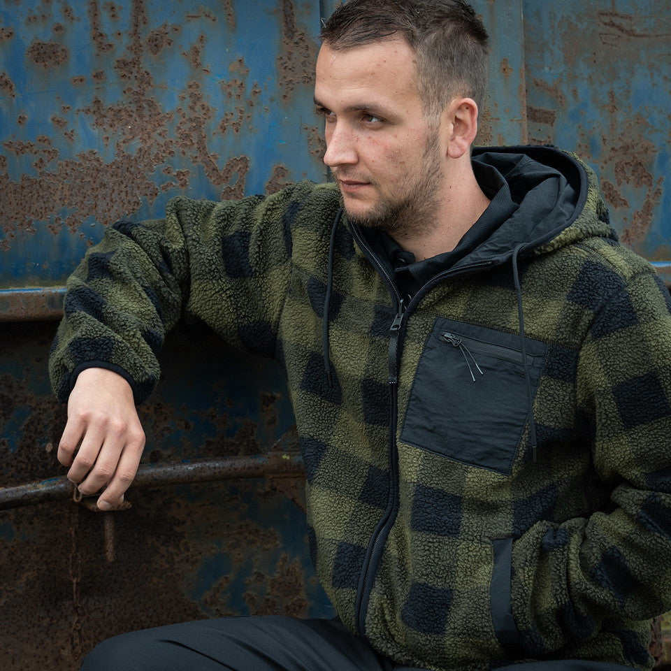 Jachetă Reversible Sherpa Softshell Negru/Olive - Adaptabilitate Tactica Maximă