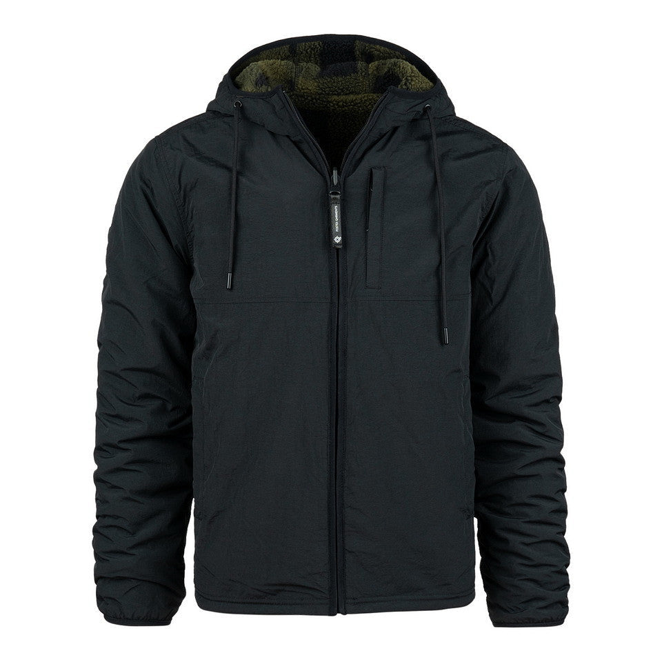 Jachetă Reversible Sherpa Softshell Negru/Olive - Adaptabilitate Tactica Maximă