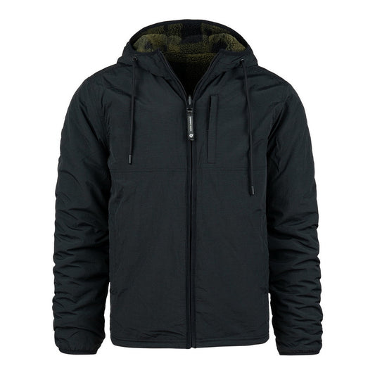 Jachetă Reversible Sherpa Softshell Negru/Olive - Adaptabilitate Tactica Maximă