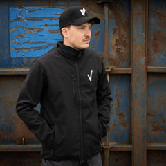 Jachetă Softshell Beveiliging V-logo Negru - Protecție & Confort de Elită