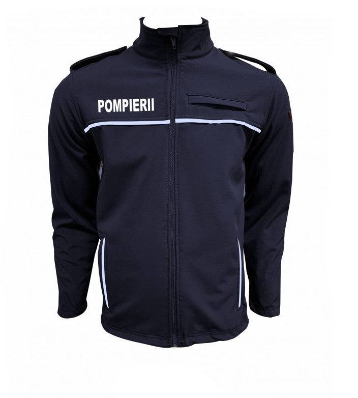 Jacheta Softshell Bleumarin Cu Gluga Si Mesada Pompierii Igsu