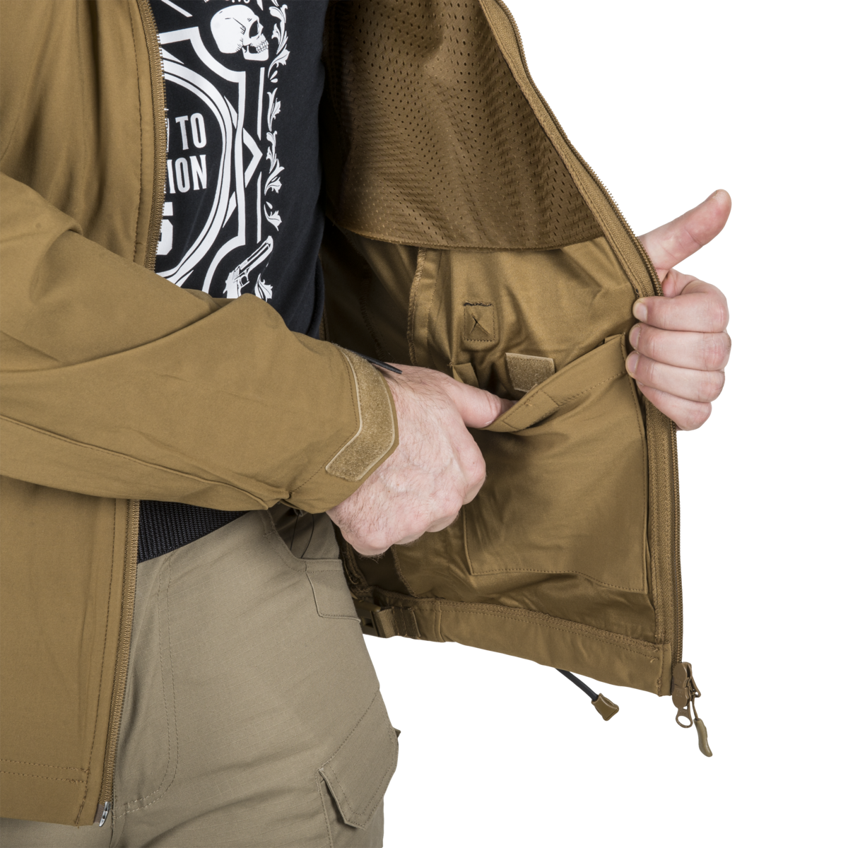 Jachetă Softshell Helikon-Tex Cougar QSA™ Windblocker Negru