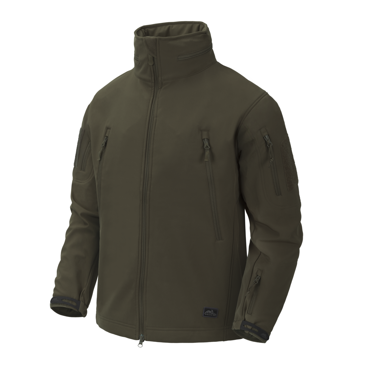 Jachetă Softshell Helikon-Tex Gunfighter Taiga Green Cu Glugă