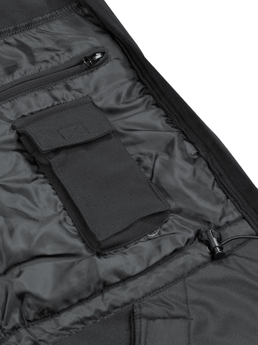 Jachetă Softshell High Defence Negru MFHProfessional - Impermeabilă, Rezistentă la Vânt