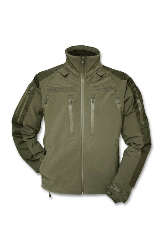 Jachetă Softshell Mil-Tec Plus – 3 Straturi, Membrană 8.000 mm, Oliv
