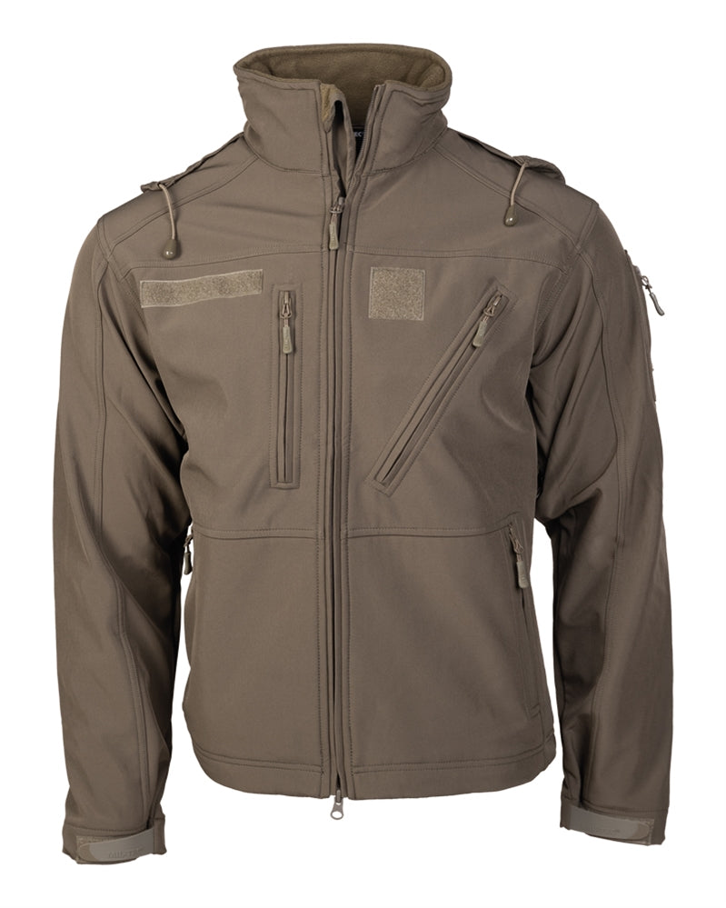 Jachetă Softshell Mil-Tec SCU 14 – 3 Straturi, 5.000 mm, Ranger Green