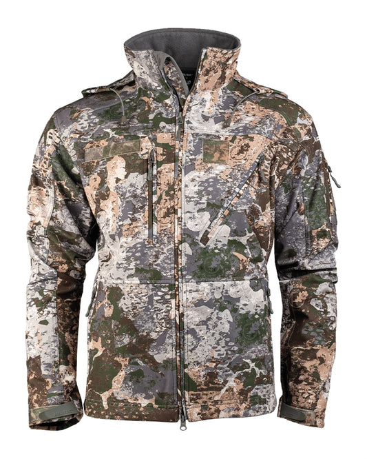 Jachetă Softshell Mil-Tec SCU 14 – 3 Straturi, 5.000 mm, WASP I Z1B