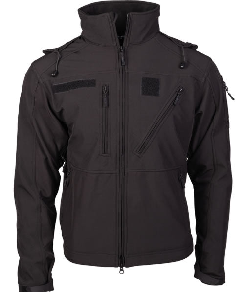 Jachetă Softshell Neagră SCU 14