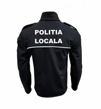Jacheta Softshell Politia Locala Cu Gluga si Mesada