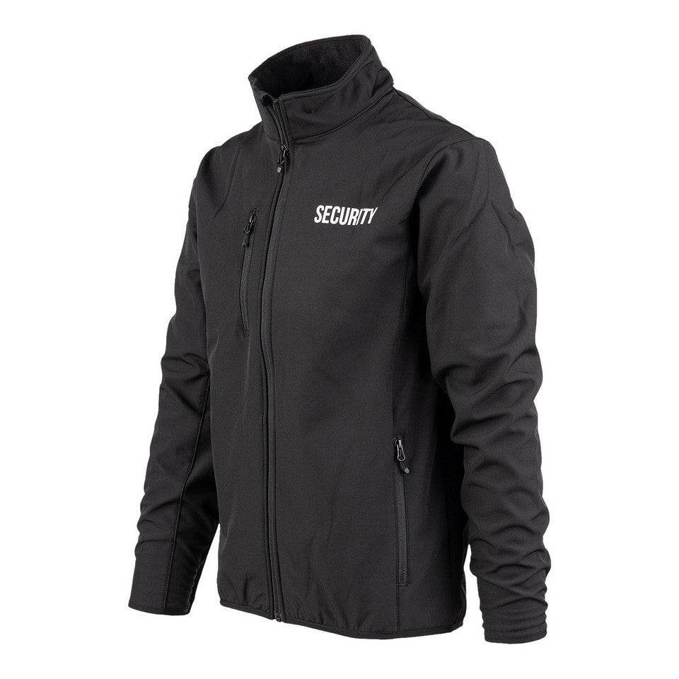 Jachetă Softshell Security Negru - Rezistență și Agilitate în Serviciu