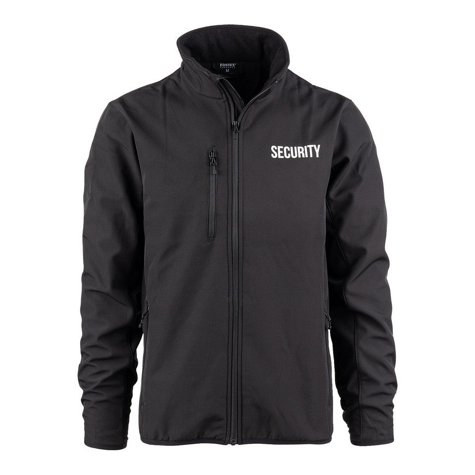 Jachetă Softshell Security Negru - Rezistență și Agilitate în Serviciu