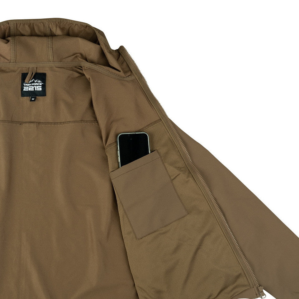 Jachetă Softshell TF-2215 Trail Coyote - Adaptabilitate Maximă Outdoor