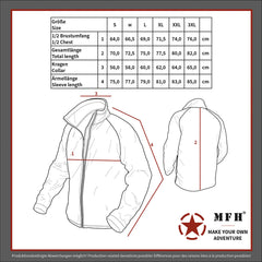 Jachetă Softshell US GEN III Level 5 Oliv MFH - Impermeabilă, Rezistentă la Vânt