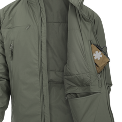 Jachetă tactică de iarnă Helikon-Tex cu izolație Climashield® Apex 100g și panouri de identificare retractabile