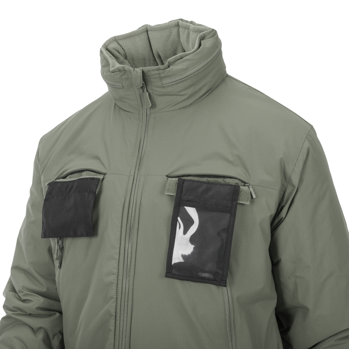 Jachetă tactică de iarnă Helikon-Tex cu izolație Climashield® Apex 100g și panouri de identificare retractabile