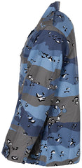 Jachetă Tactică US BDU Chocolate Chip Blue Camo - Rip Stop, 100% Bumbac