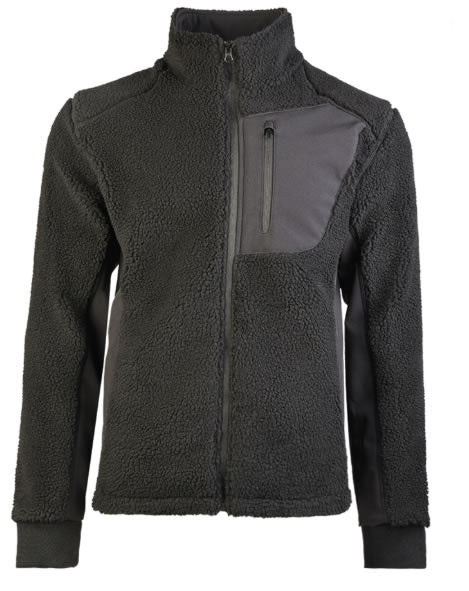 Jachetă Teddy-Fleece BearForce pentru Vreme Rece Softshell Neagra