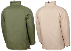 Jachetă Termo Reversibilă Brit. Oliv/Khaki MFH - Fermoar frontal, 100% Nailon