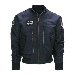 Jachetă Zbor F-35 Flight Jacket Albastru - Performanță și Stil Tactic