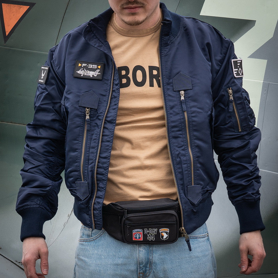 Jachetă Zbor F-35 Flight Jacket Albastru - Performanță și Stil Tactic